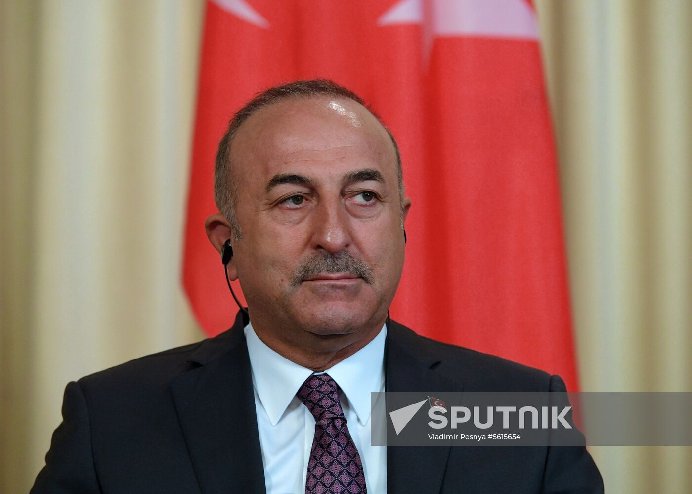 Meeting of Foreign Ministers of Russia and Turkey Sergey Lavrov and Mevlüt Cavusoglu