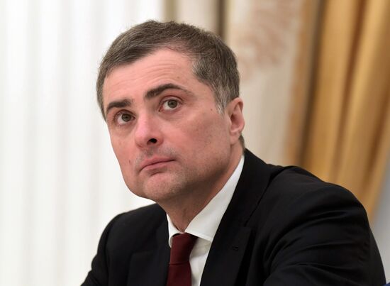 Russian President Vladimir Putin meets with President of the Republic of Abkhazia Raul Khadzhimba and President of South Ossetia Anatoly Bibilov