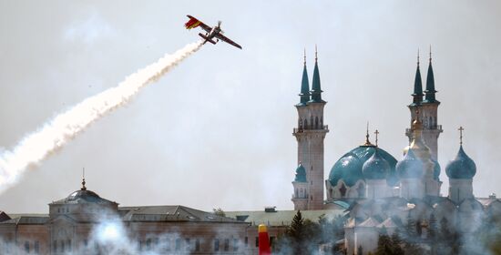 Red Bull Air Race in Kazan. Training session