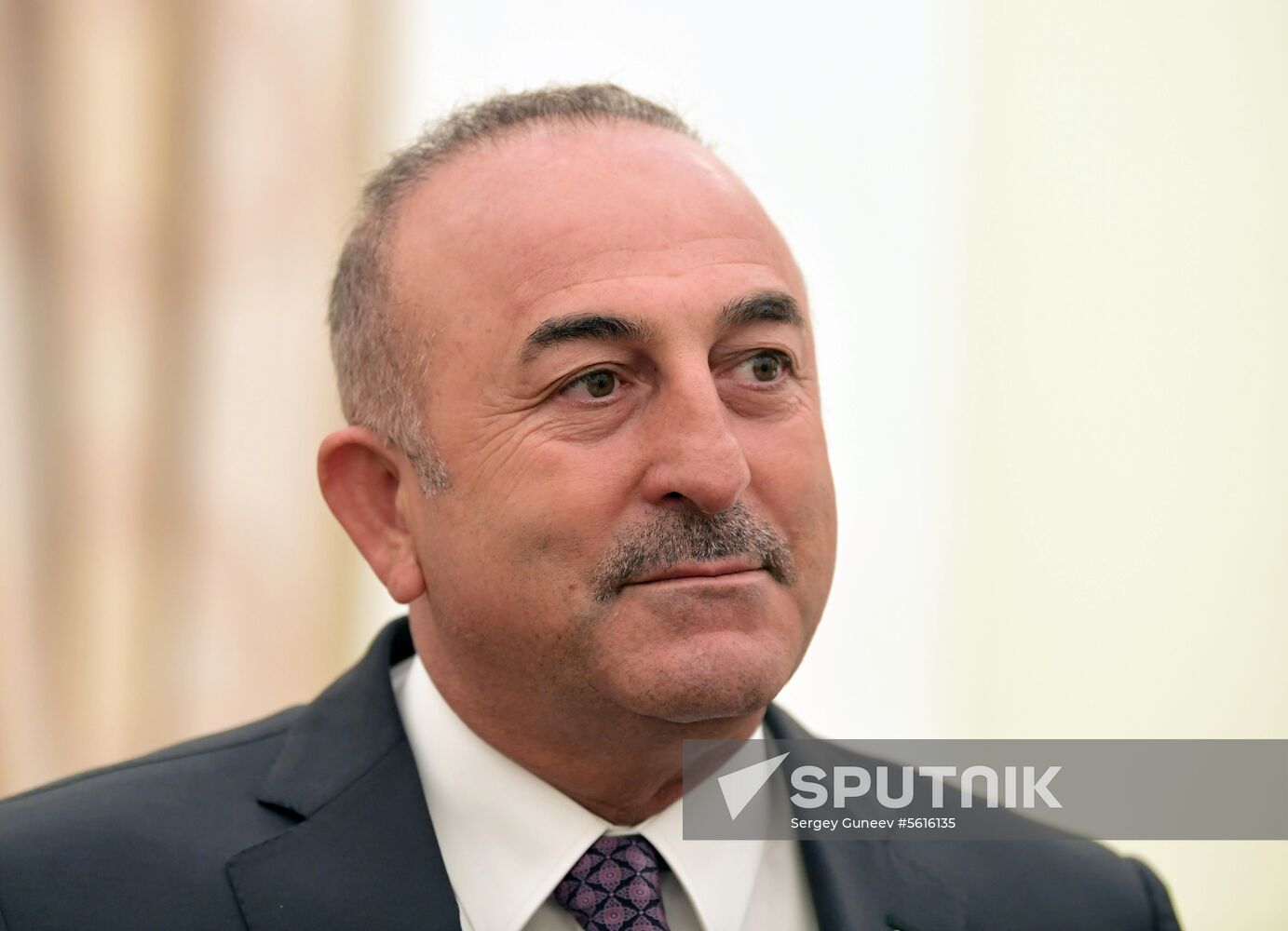 Russian President Vladimir Putin meets with Turkish Foreign Minister Mevlut Cavusoglu