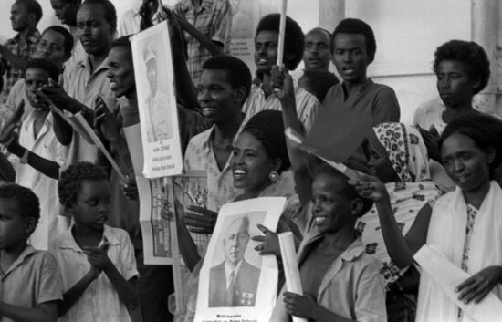 Nikolai Podgorny's visit to Somalia