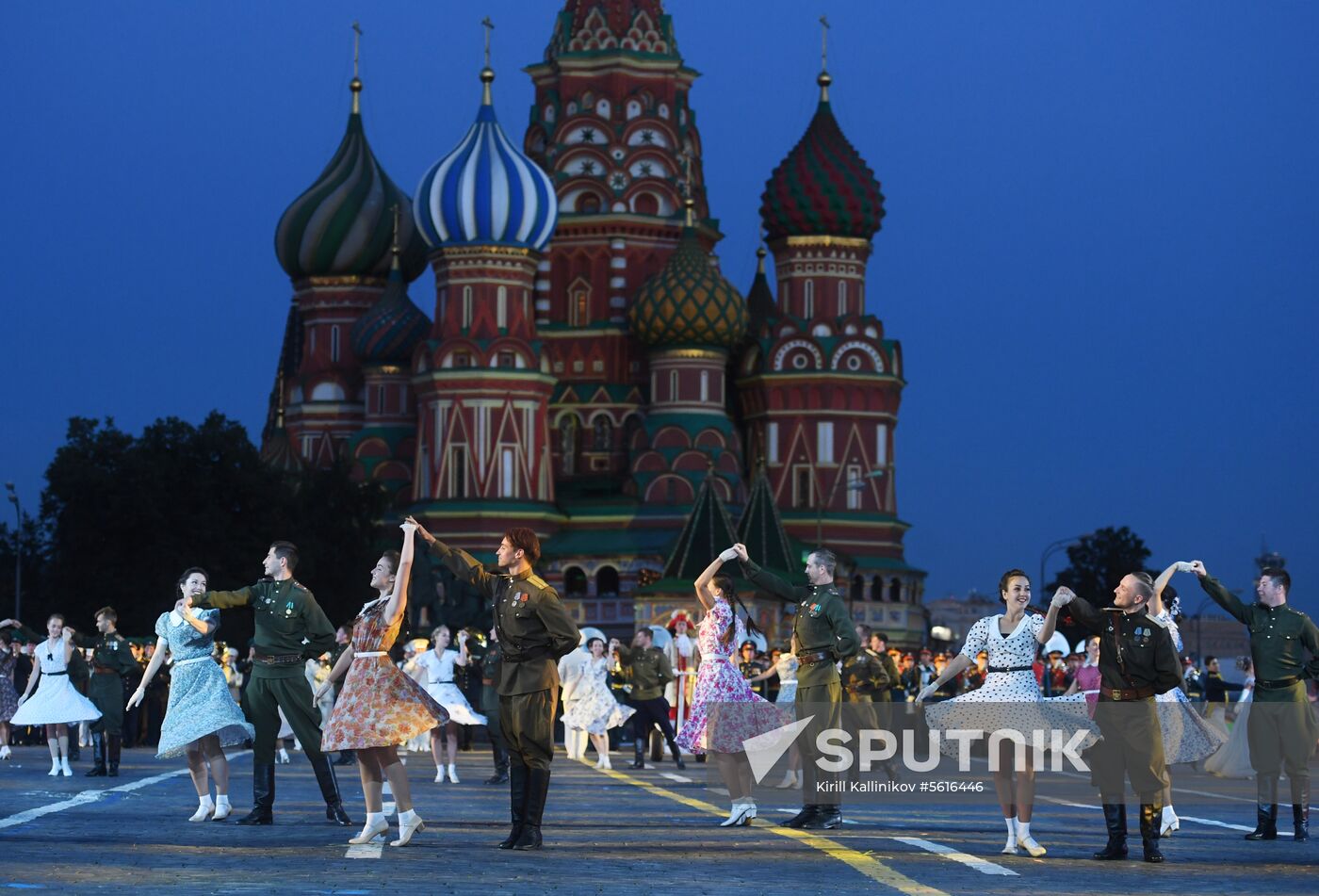 Opening ceremony of Spasskaya Tower military music festival