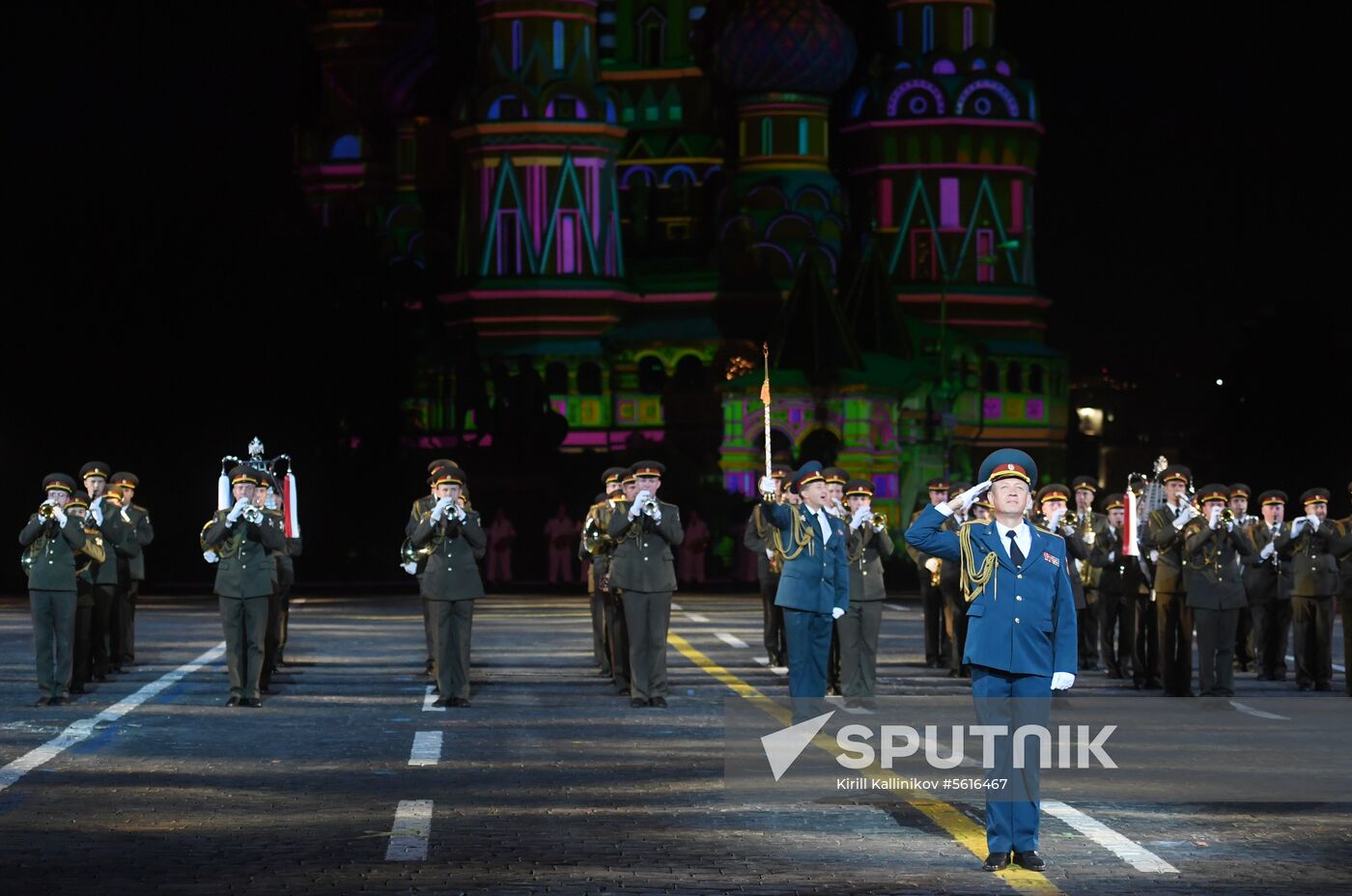 Opening ceremony of Spasskaya Tower military music festival