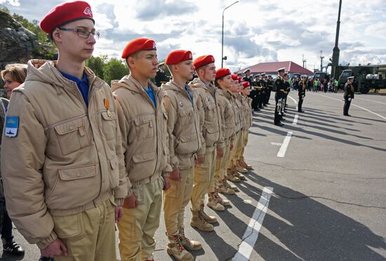 Opening of exhibition as part of 2018 Army forum in Severomosk