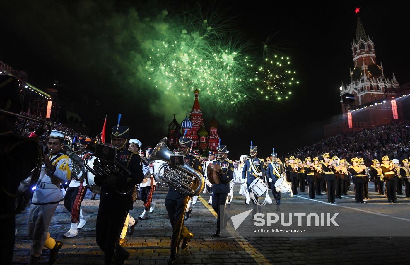 Opening ceremony of Spasskaya Tower military music festival