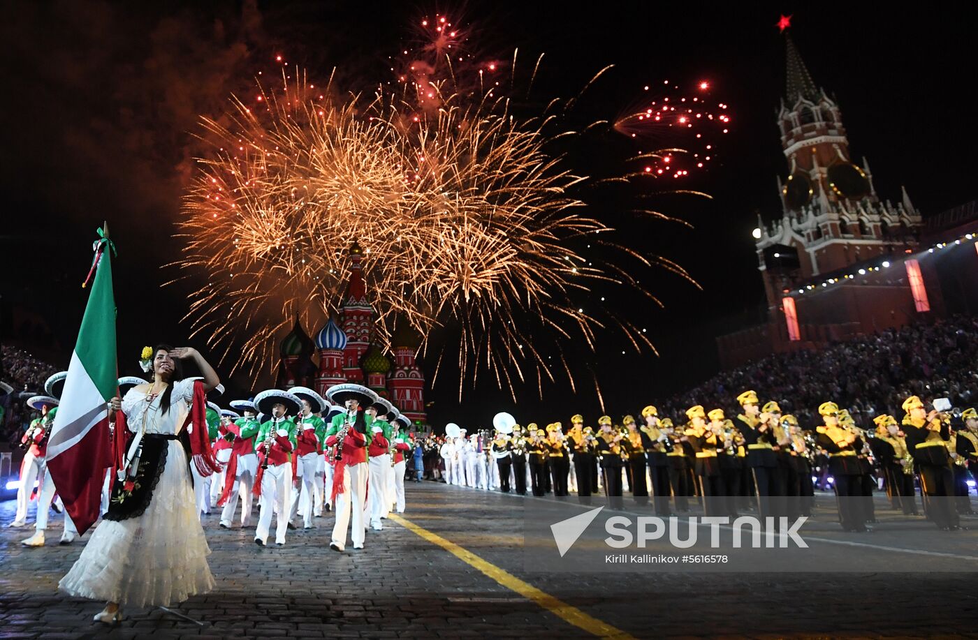 Opening ceremony of Spasskaya Tower military music festival