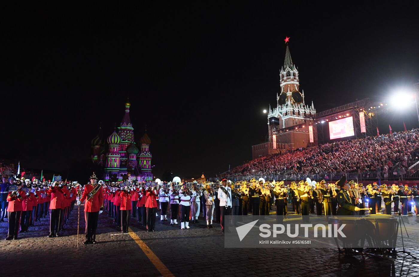 Opening ceremony of Spasskaya Tower military music festival
