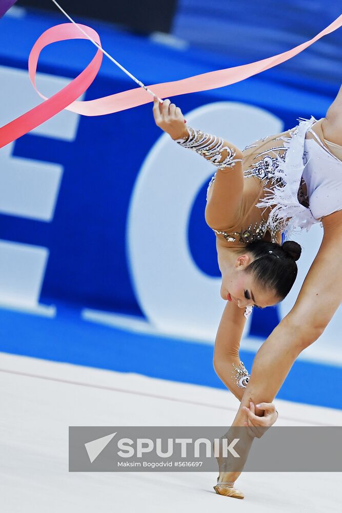 Rhythmic gymnastics. FIG World Challenge Cup 2018. Day two