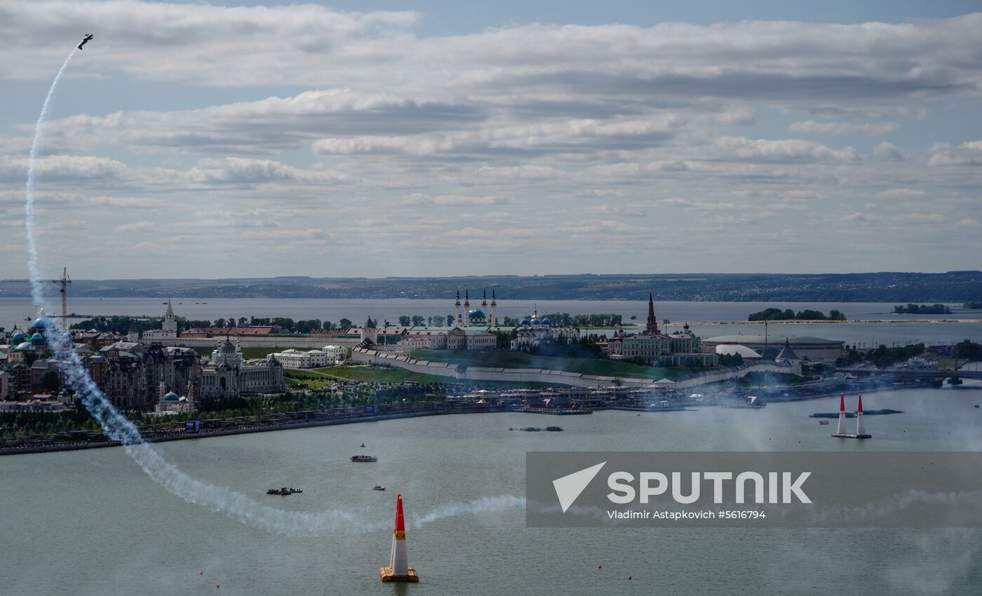 Red Bull Air Race in Kazan. Training session