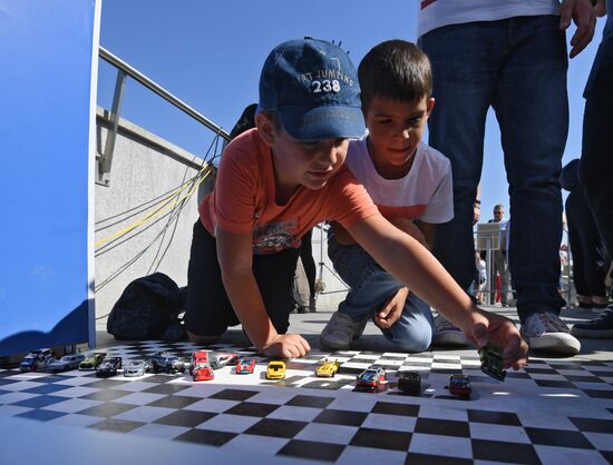 Hot Wheels sets Guinness World Record in Zaryadye Park