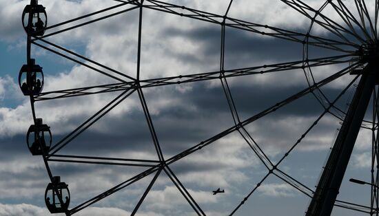 Red Bull Air Race in Kazan. Training session