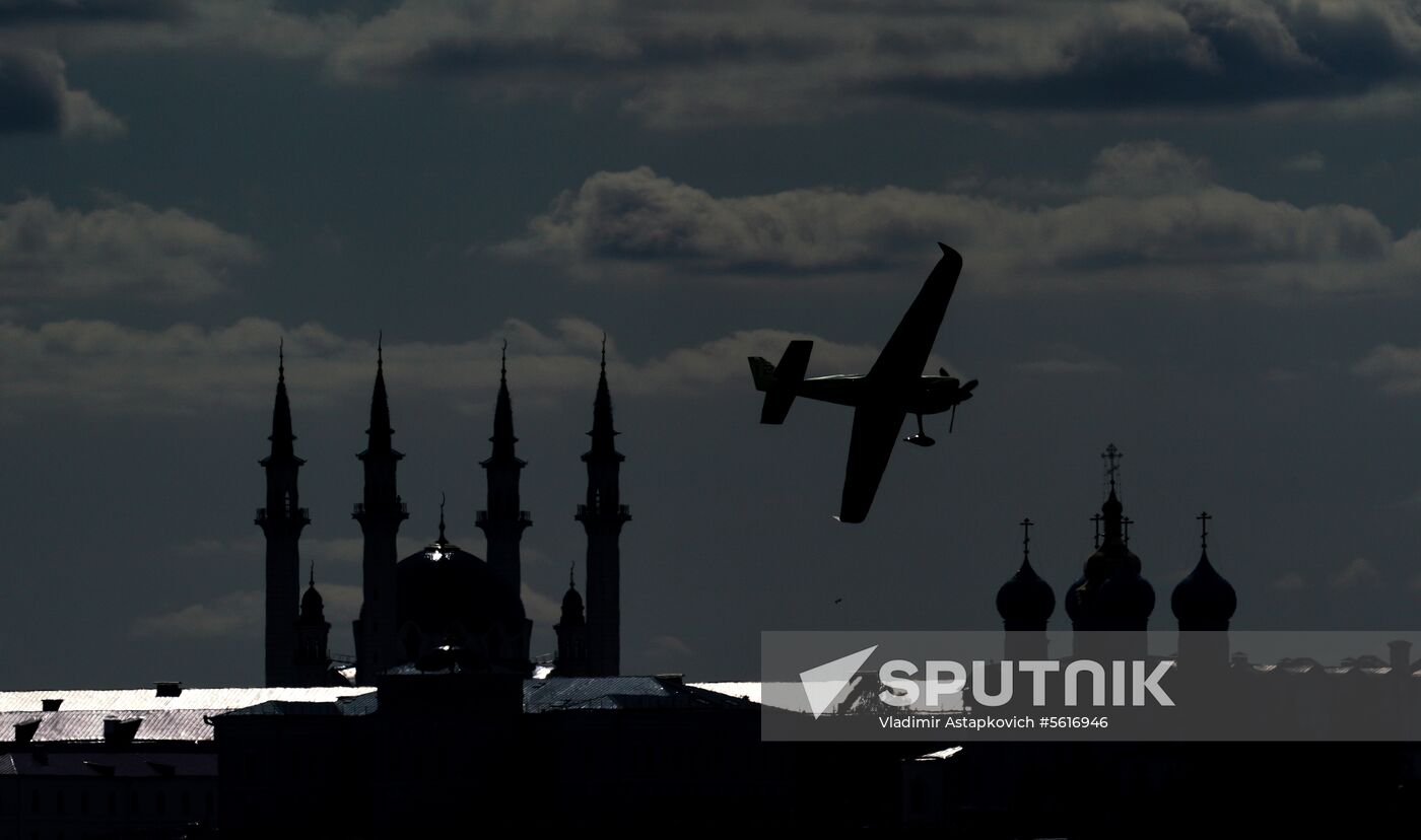 Red Bull Air Race in Kazan. Training session
