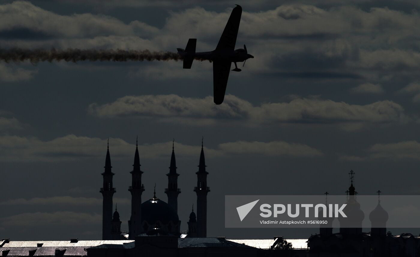 Red Bull Air Race in Kazan. Training session