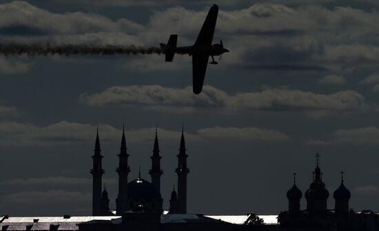 Red Bull Air Race in Kazan. Training session