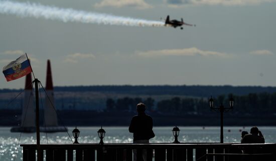 Red Bull Air Race in Kazan. Training session
