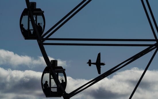 Red Bull Air Race in Kazan. Training session