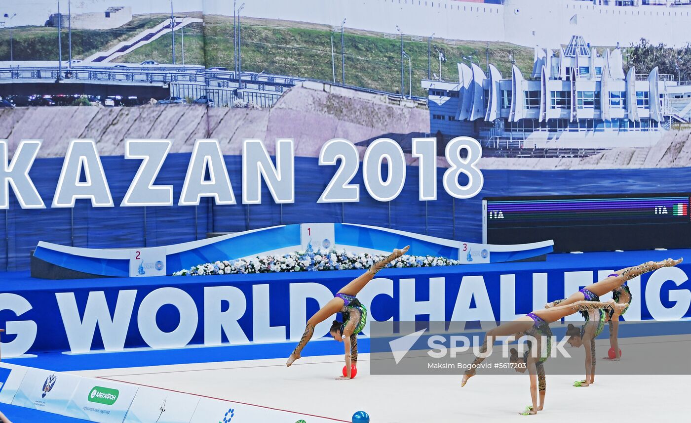 Rhythmic gymnastics. FIG World Challenge Cup 2018. Day two