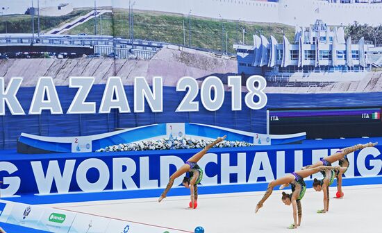 Rhythmic gymnastics. FIG World Challenge Cup 2018. Day two