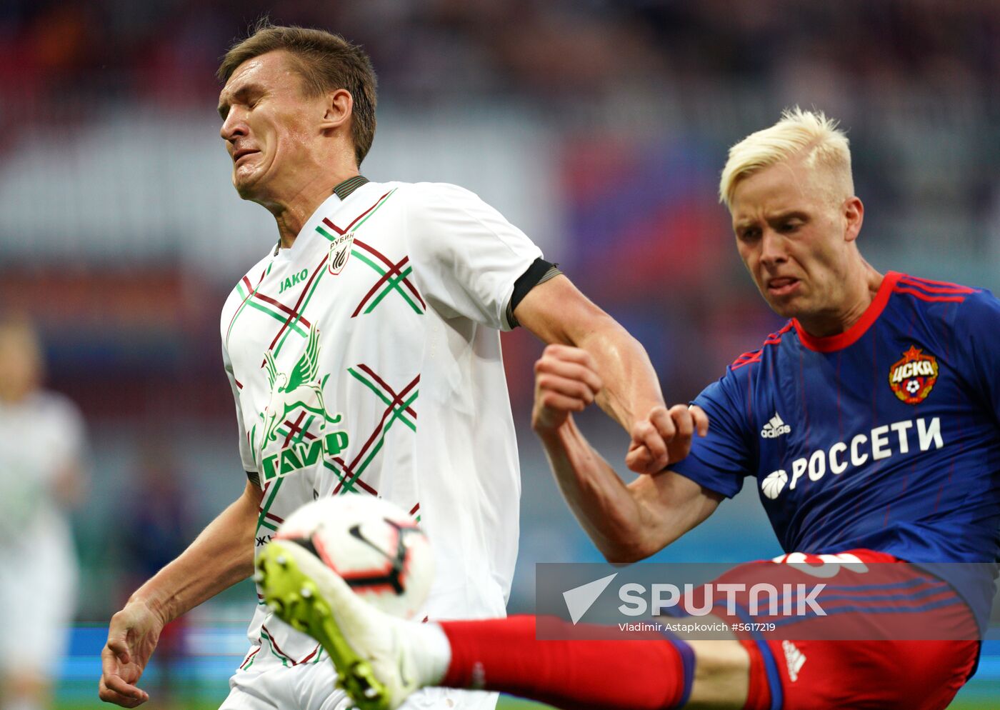 Football. Russian Premier League. Rubin vs. CSKA