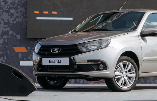 New Lada Granta car presented at AvtoVAZ palnt in Togliatti