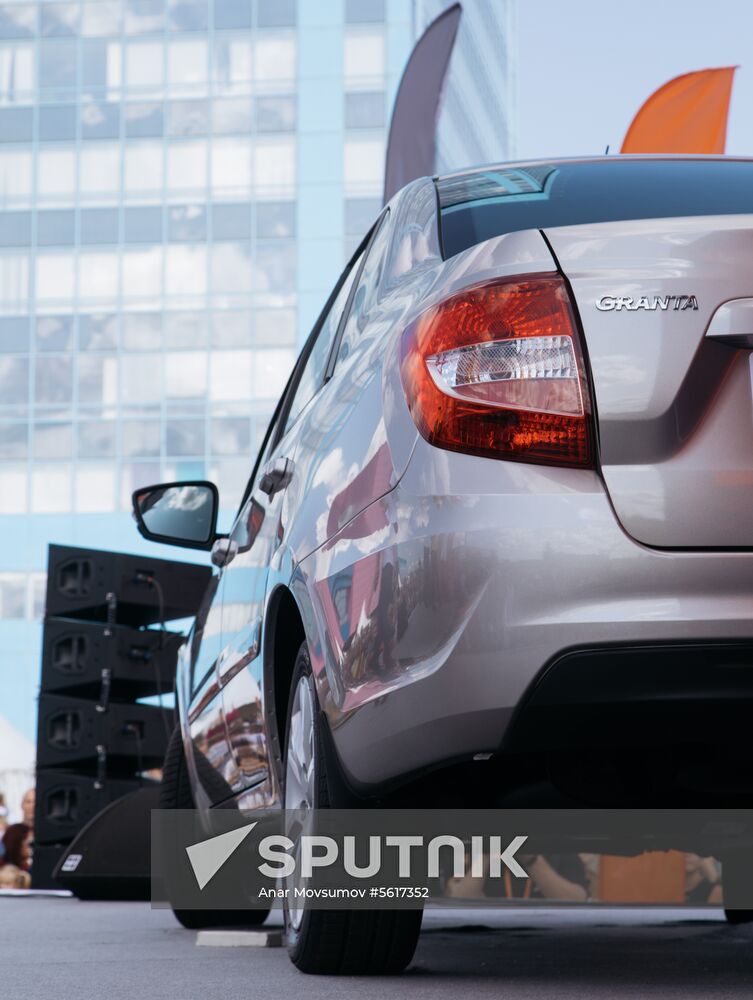 New Lada Granta car presented at AvtoVAZ palnt in Togliatti