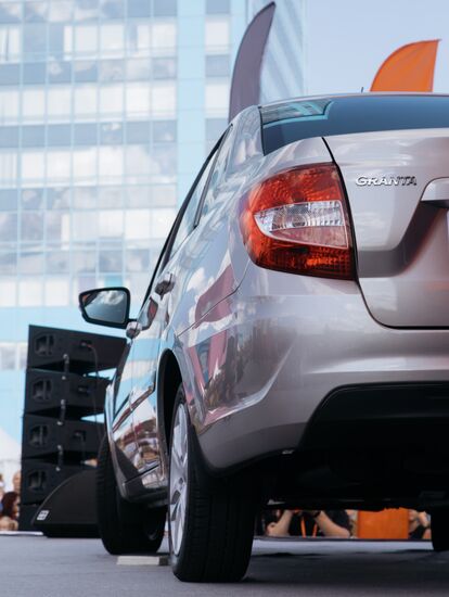 New Lada Granta car presented at AvtoVAZ palnt in Togliatti