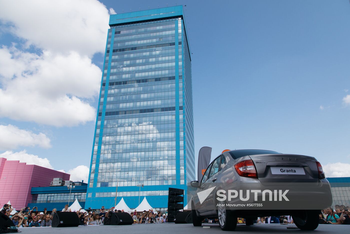 New Lada Granta car presented at AvtoVAZ palnt in Togliatti