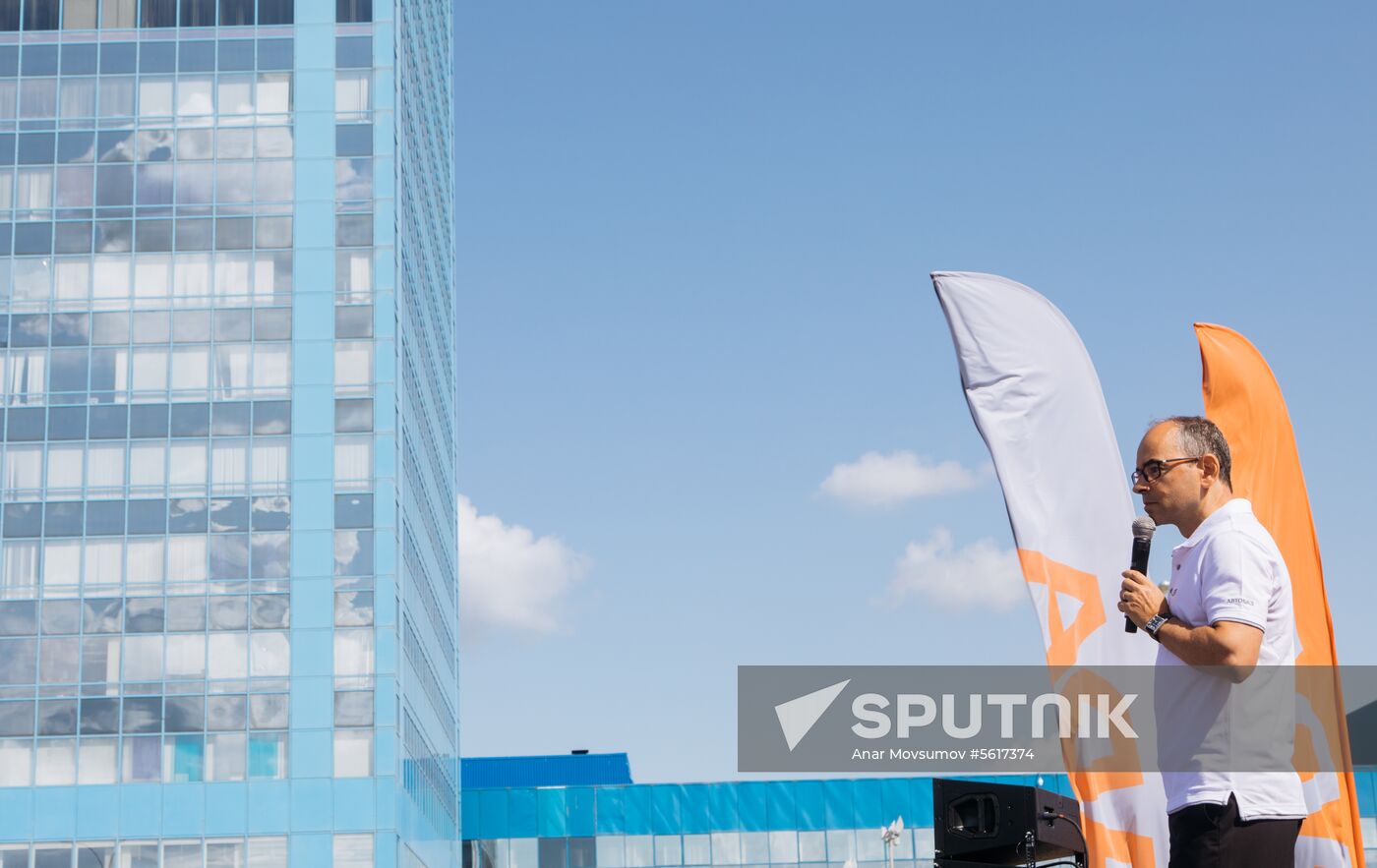 New Lada Granta car presented at AvtoVAZ palnt in Togliatti