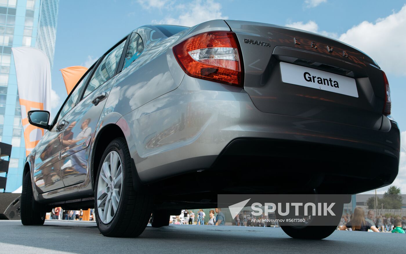 New Lada Granta car presented at AvtoVAZ palnt in Togliatti