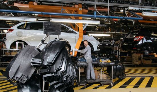 New Lada Granta car presented at AvtoVAZ palnt in Togliatti