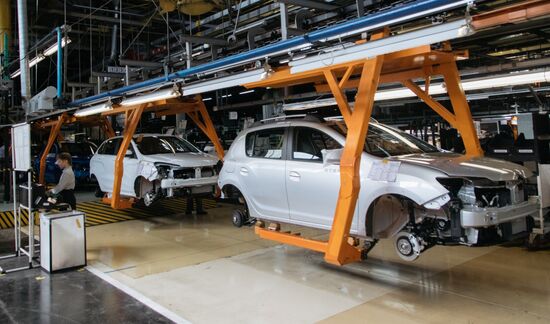 New Lada Granta car presented at AvtoVAZ palnt in Togliatti