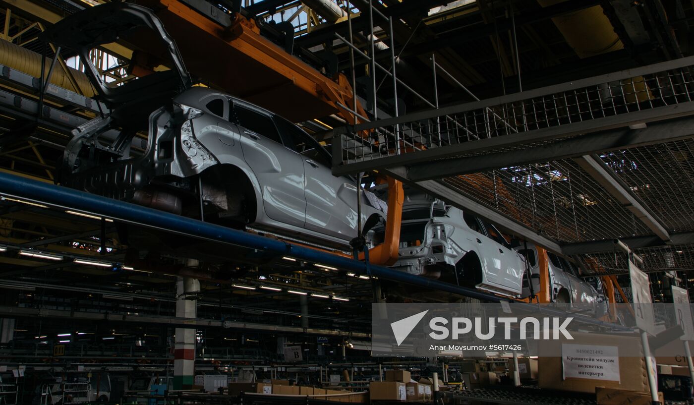New Lada Granta car presented at AvtoVAZ palnt in Togliatti