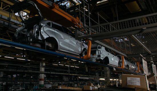 New Lada Granta car presented at AvtoVAZ palnt in Togliatti