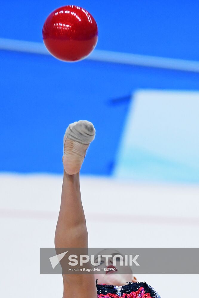 Rhythmic gymnastics. 2018 FIG World Challenge Cup Kazan. Day three