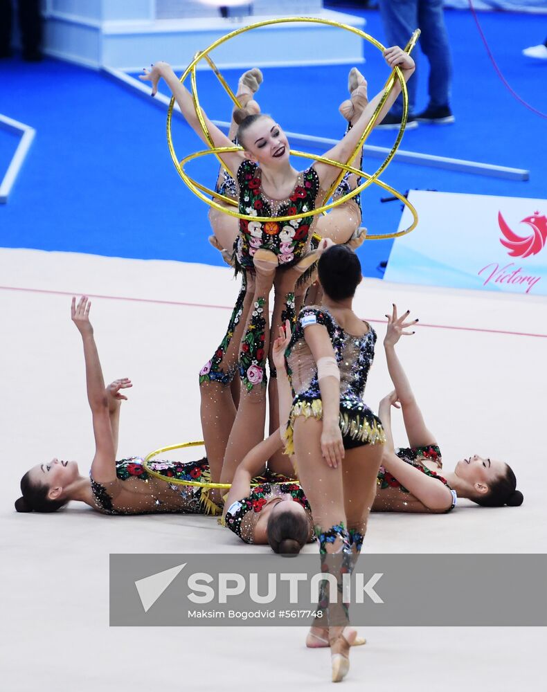 Rhythmic gymnastics. 2018 FIG World Challenge Cup Kazan. Day three