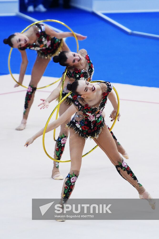 Rhythmic gymnastics. 2018 FIG World Challenge Cup Kazan. Day three