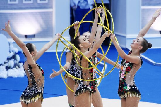 Rhythmic gymnastics. 2018 FIG World Challenge Cup Kazan. Day three