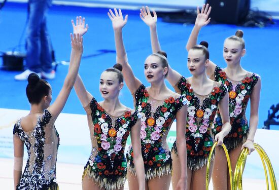 Rhythmic gymnastics. 2018 FIG World Challenge Cup Kazan. Day three
