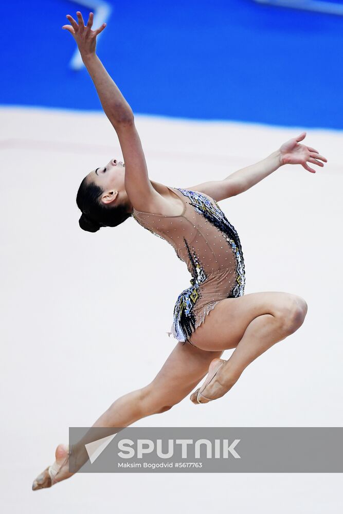 Rhythmic gymnastics. 2018 FIG World Challenge Cup Kazan. Day three