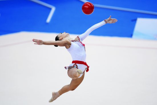 Rhythmic gymnastics. 2018 FIG World Challenge Cup Kazan. Day three