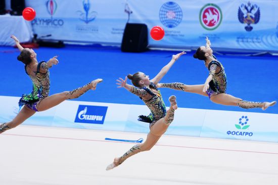 Rhythmic gymnastics. 2018 FIG World Challenge Cup Kazan. Day three