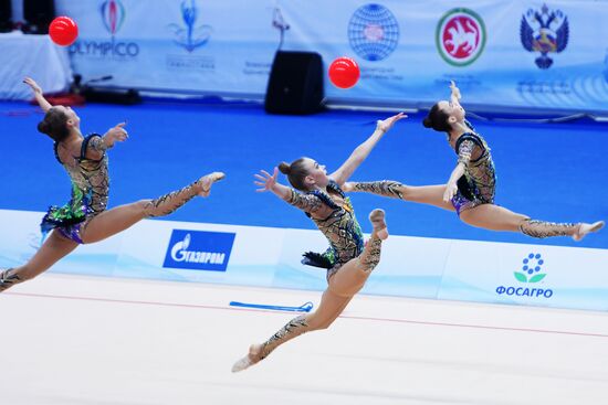 Rhythmic gymnastics. 2018 FIG World Challenge Cup Kazan. Day three