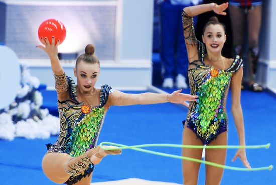 Rhythmic gymnastics. 2018 FIG World Challenge Cup Kazan. Day three