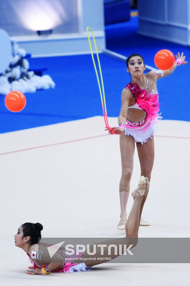 Rhythmic gymnastics. 2018 FIG World Challenge Cup Kazan. Day three