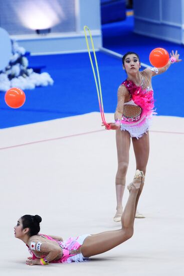 Rhythmic gymnastics. 2018 FIG World Challenge Cup Kazan. Day three
