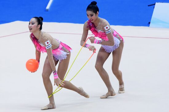 Rhythmic gymnastics. 2018 FIG World Challenge Cup Kazan. Day three