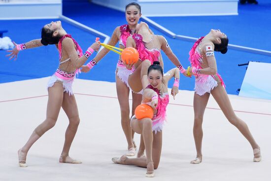Rhythmic gymnastics. 2018 FIG World Challenge Cup Kazan. Day three