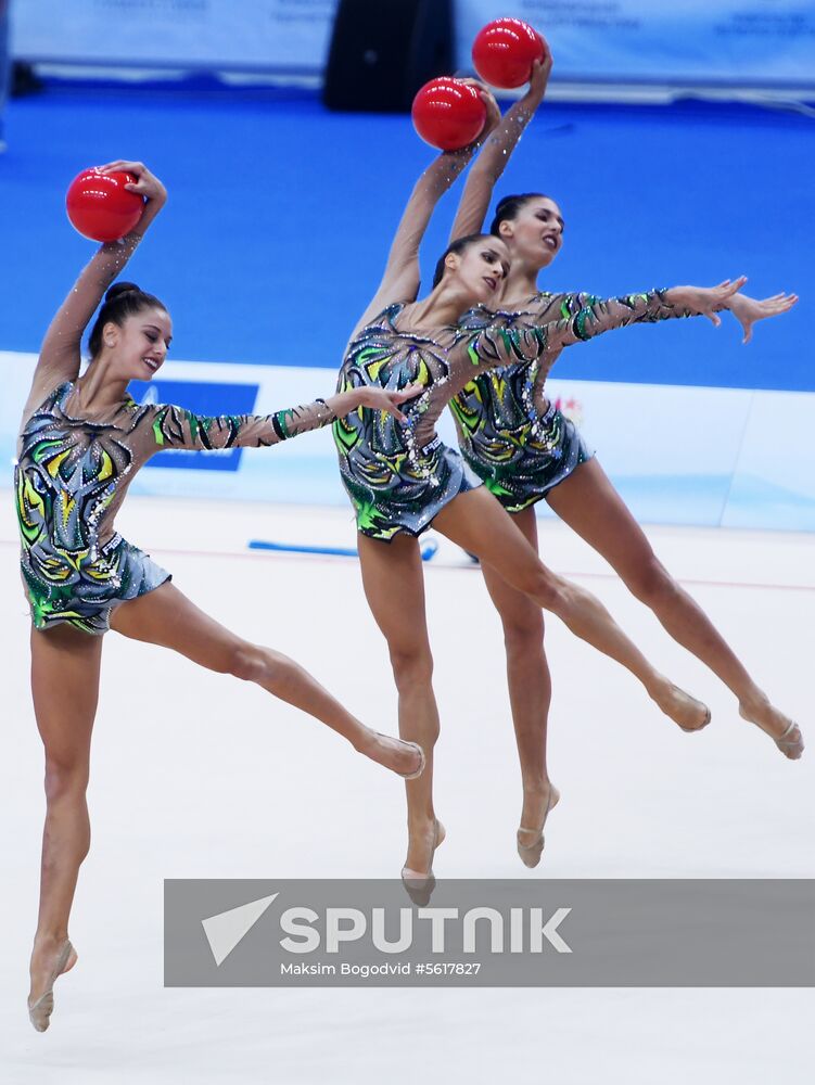 Rhythmic gymnastics. 2018 FIG World Challenge Cup Kazan. Day three