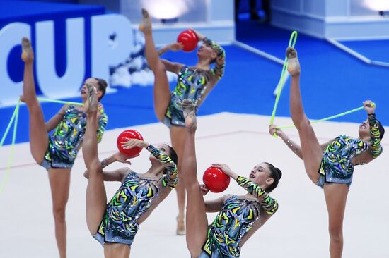 Rhythmic gymnastics. 2018 FIG World Challenge Cup Kazan. Day three