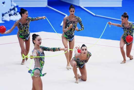 Rhythmic gymnastics. 2018 FIG World Challenge Cup Kazan. Day three